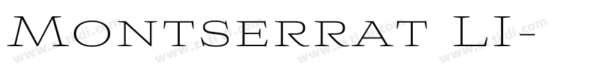 Montserrat LI字体转换
